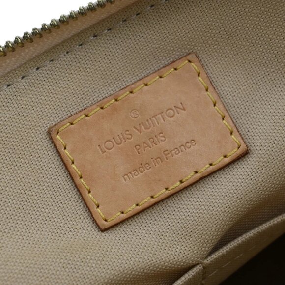 LOUIS VUITTON Siracusa PM Shoulder Bag Damier Azur Leather White - Picture 9 of 14